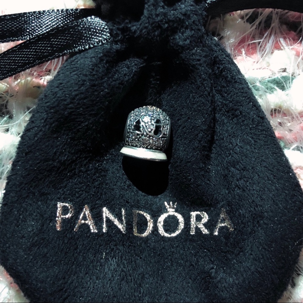 Exclusive two-tone 2015 snow globe pandora charm